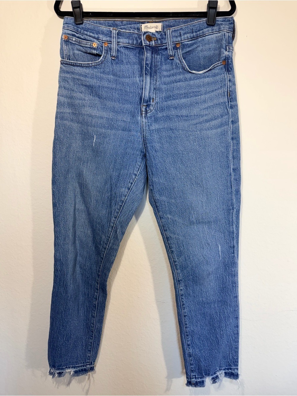 Madewell High Rise Slim Crop Boyjean Light Wash Jeans Size 30 - Picture 10 of 11